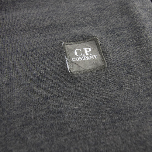 CP Company Chest Badge Felpa Hoody Dark Grey