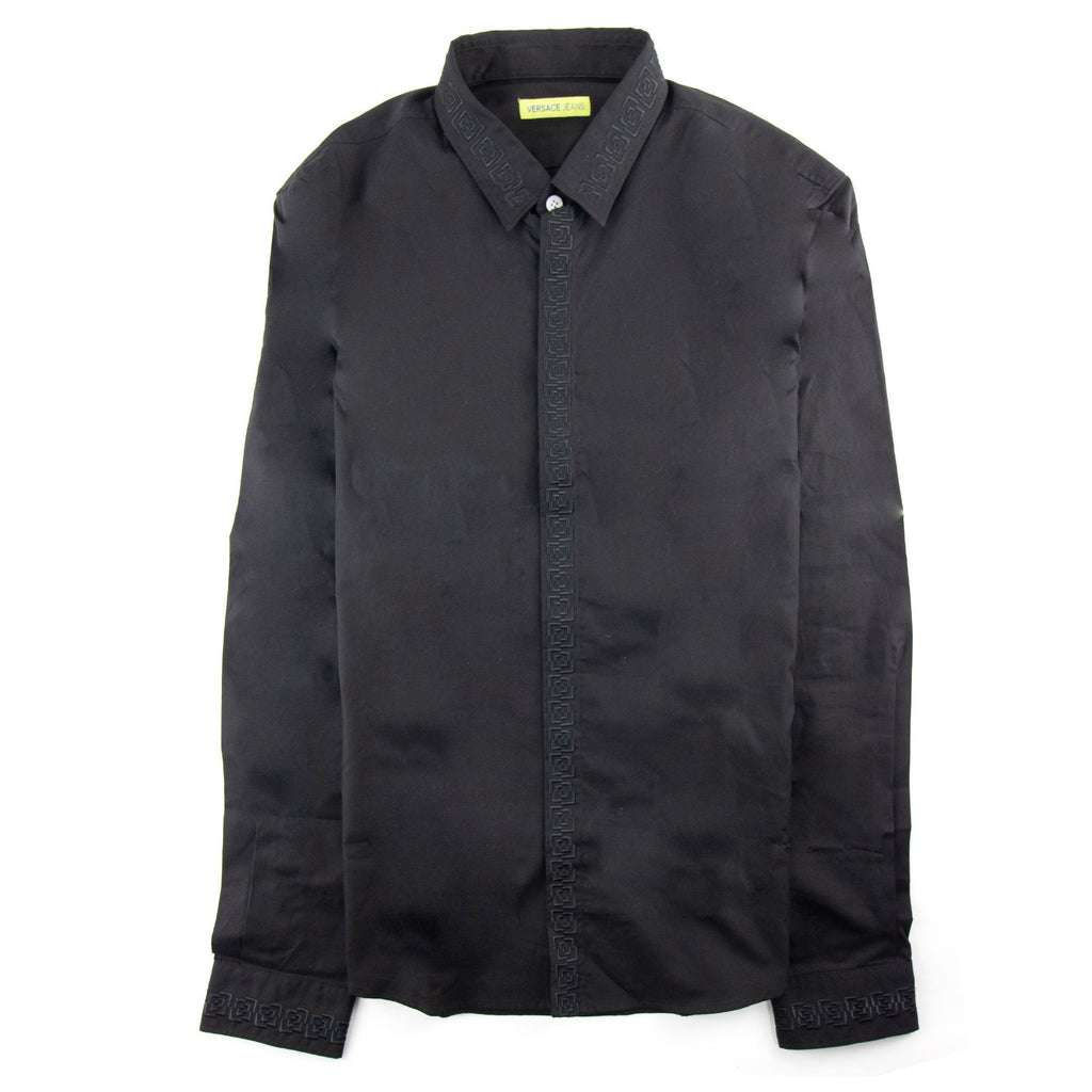 Versace Jeans Embroidered Logo L/s Shirt Black