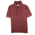 Vivienne Westwood Piquet Overlock Polo Burgundy