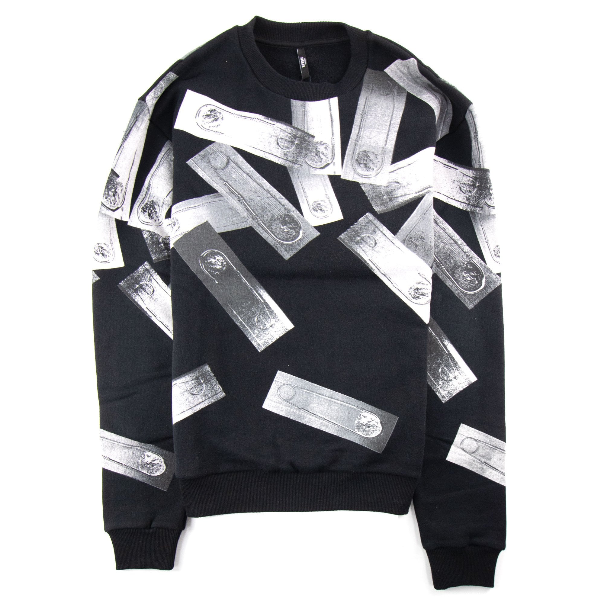 Versace Versus All Over Logo Crewneck Sweat Black