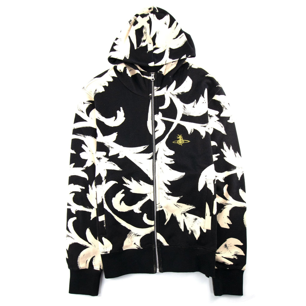 Vivienne Westwood Zip Up Hoodied Sweatshirt Black
