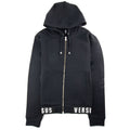 Versace Versus Hem Logo Hooded Jacket Black