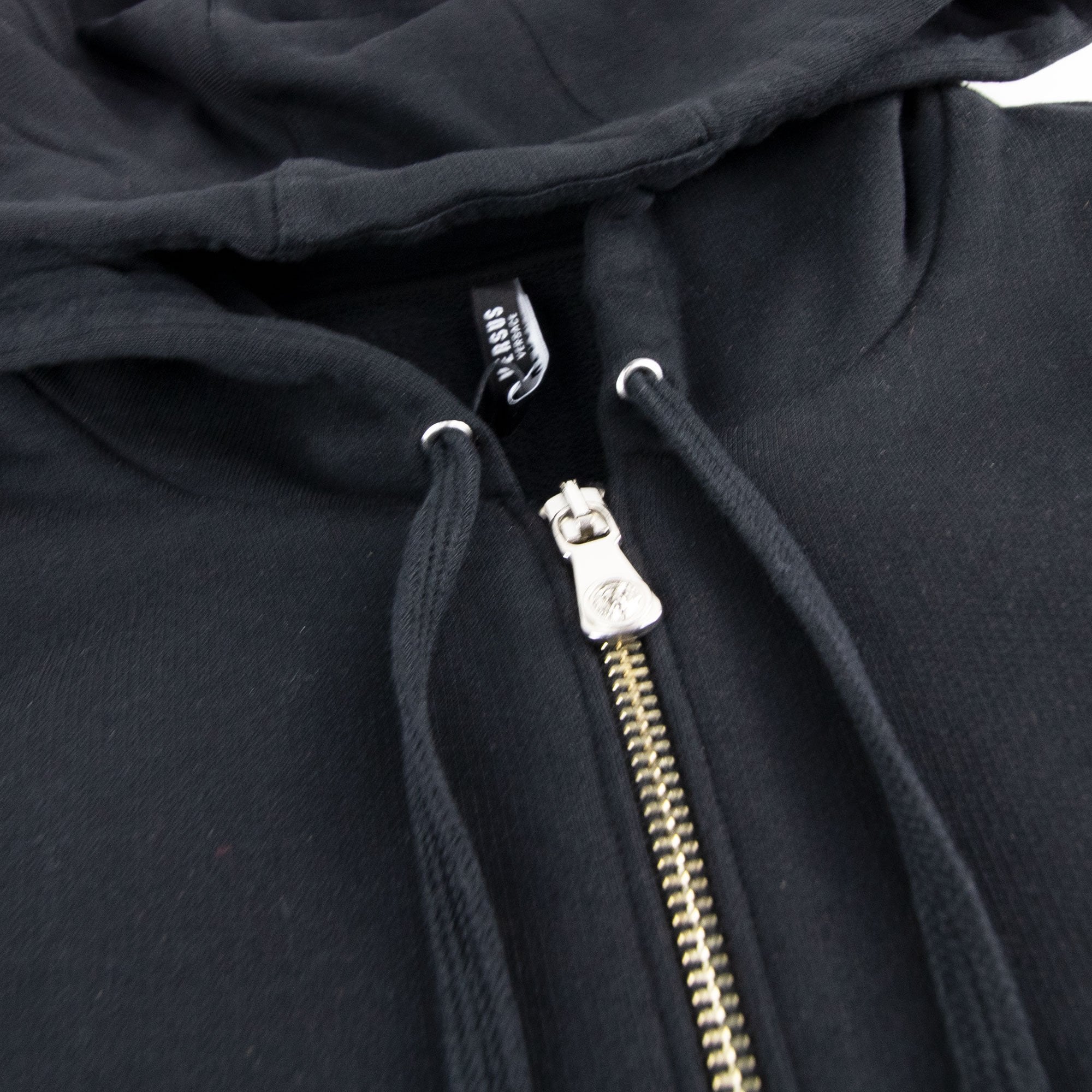 Versace Versus Hem Logo Hooded Jacket Black