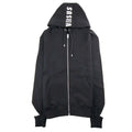 Versace Versus Tape Logo Hooded Sweatshirt Black