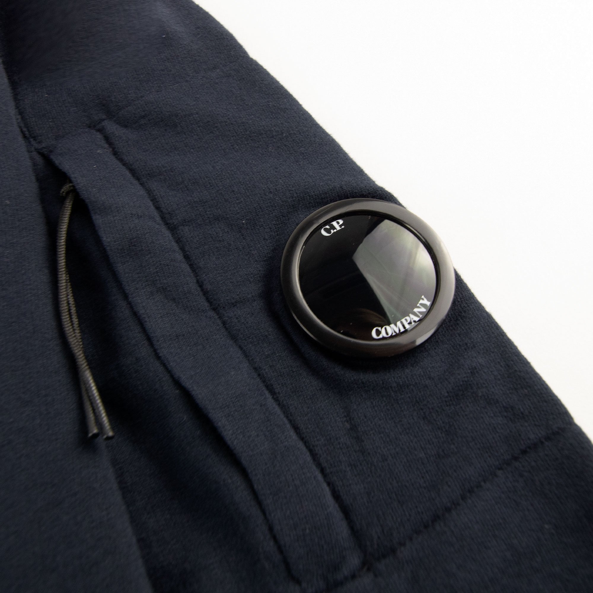 Cp Company Funnel Neck Watch-viewer Lens Zip Up Sweatshirt Navy