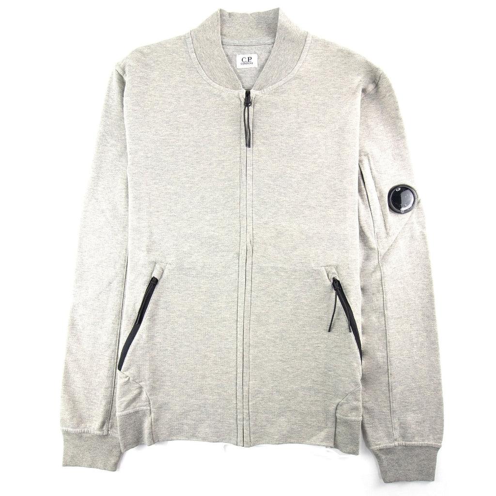 CP Company Funnel Neck Watch-viewer Lens Zip Up Sweatshirt Grey M93