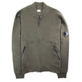 CP Company Funnel Neck Watch-viewer Lens Zip Up Sweatshirt Khaki 922