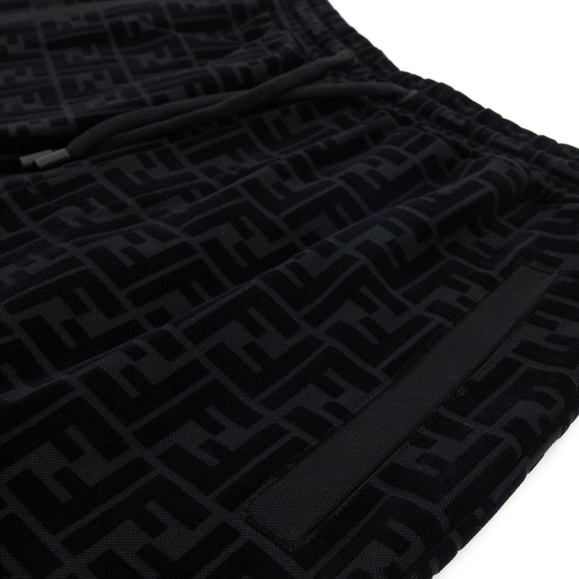 Fendi Ff Logo Print Bermuda Shorts Nero