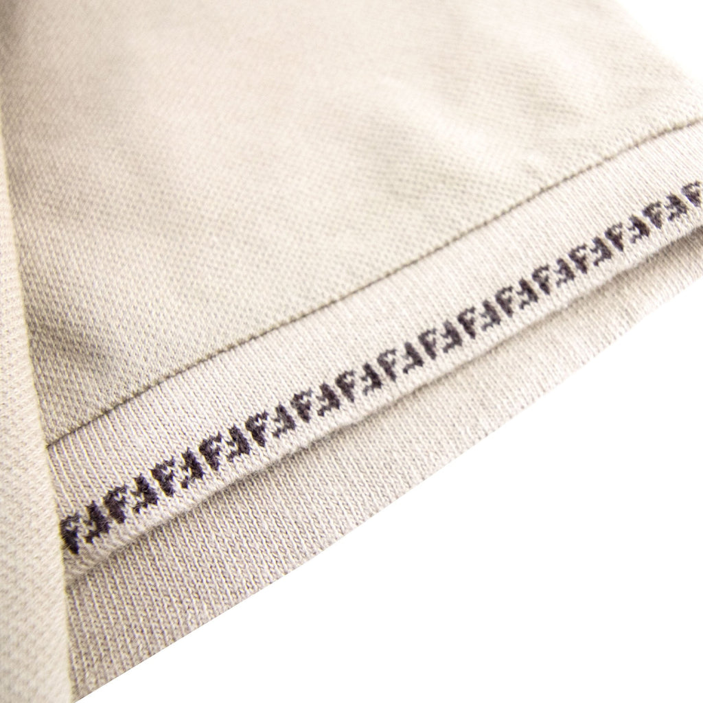 Fendi Pique Polo Arm Logo Beige