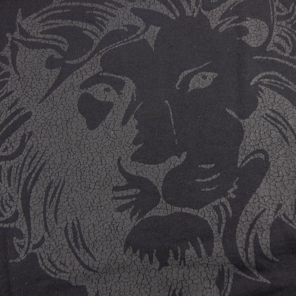 Versace Versus Lion Back Print Zip Up Hoody Black