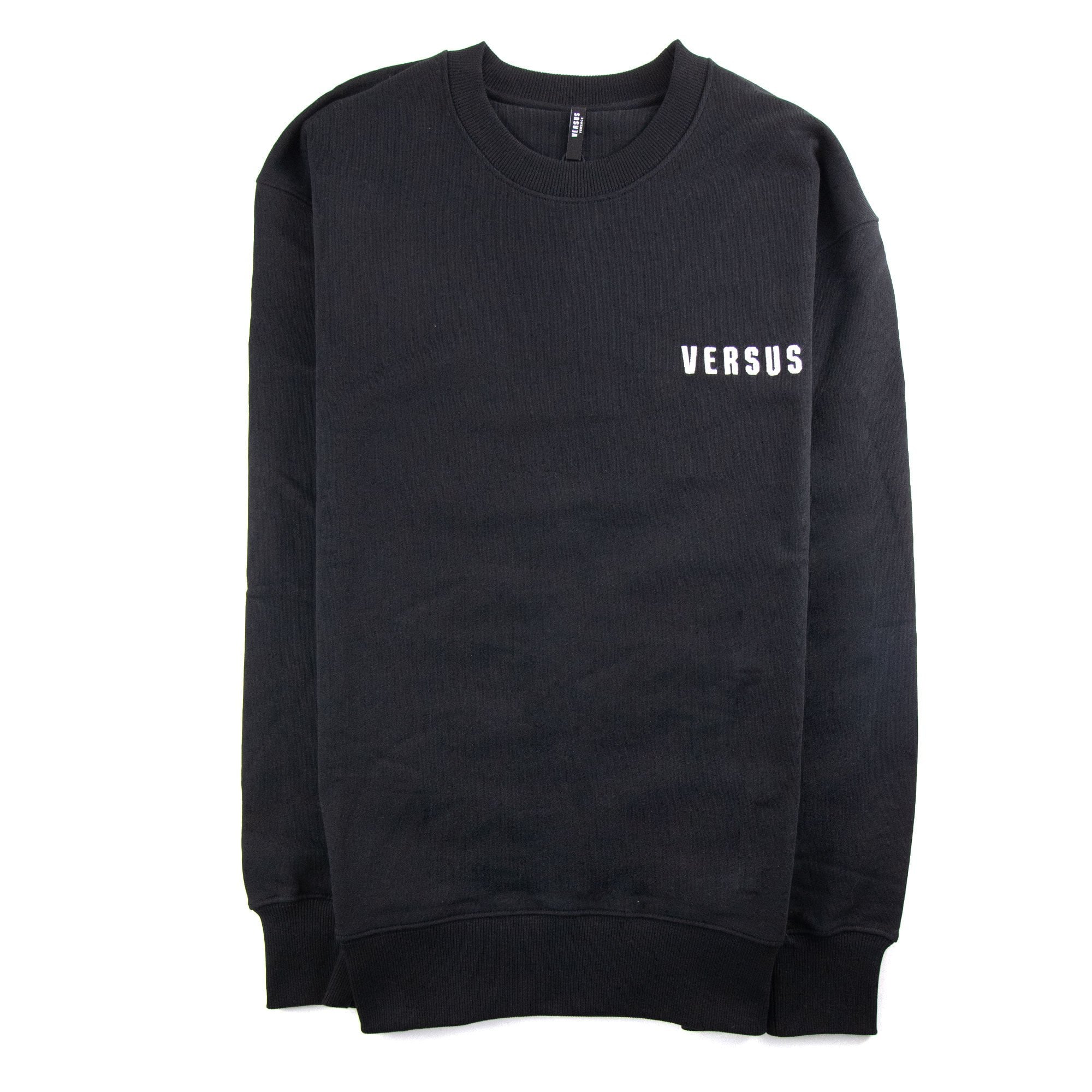 Versace Versus Embroidered Lion Logo Sweatshirt Black