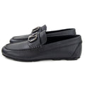 Valentino Vlogo Calfskin Driving Shoe Black