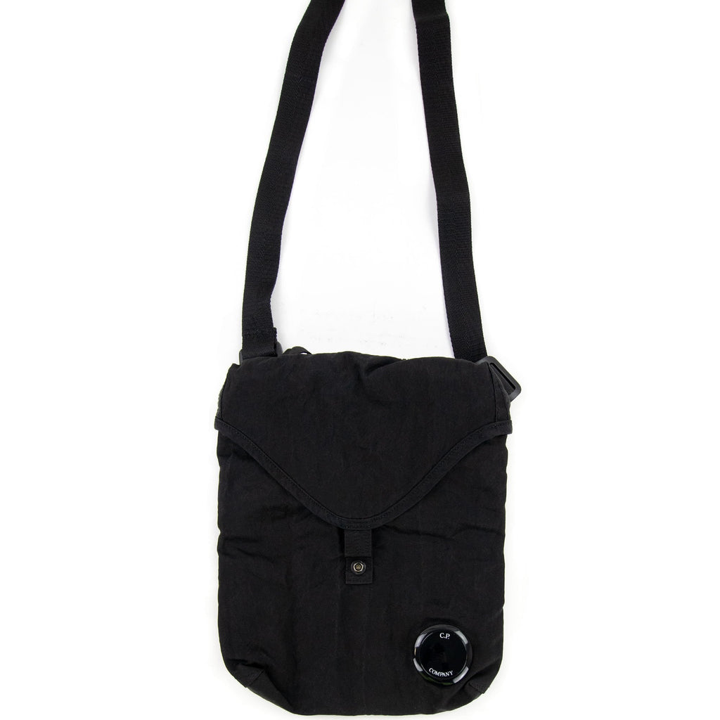 Cp Company Nylon B Garment Dyed Crossbody Lens Bag Black 999