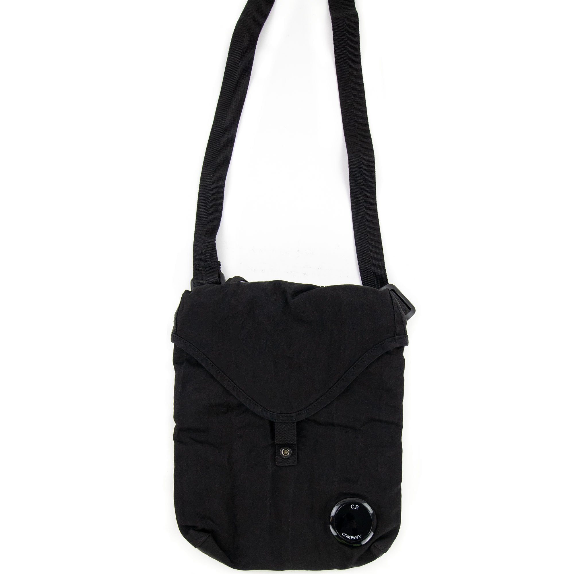 Cp Company Nylon B Garment Dyed Crossbody Lens Bag Black 999