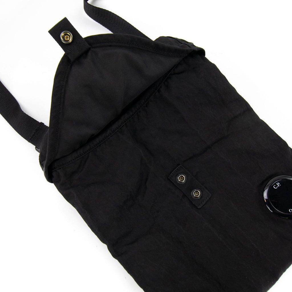 Cp Company Nylon B Garment Dyed Crossbody Lens Bag Black 999