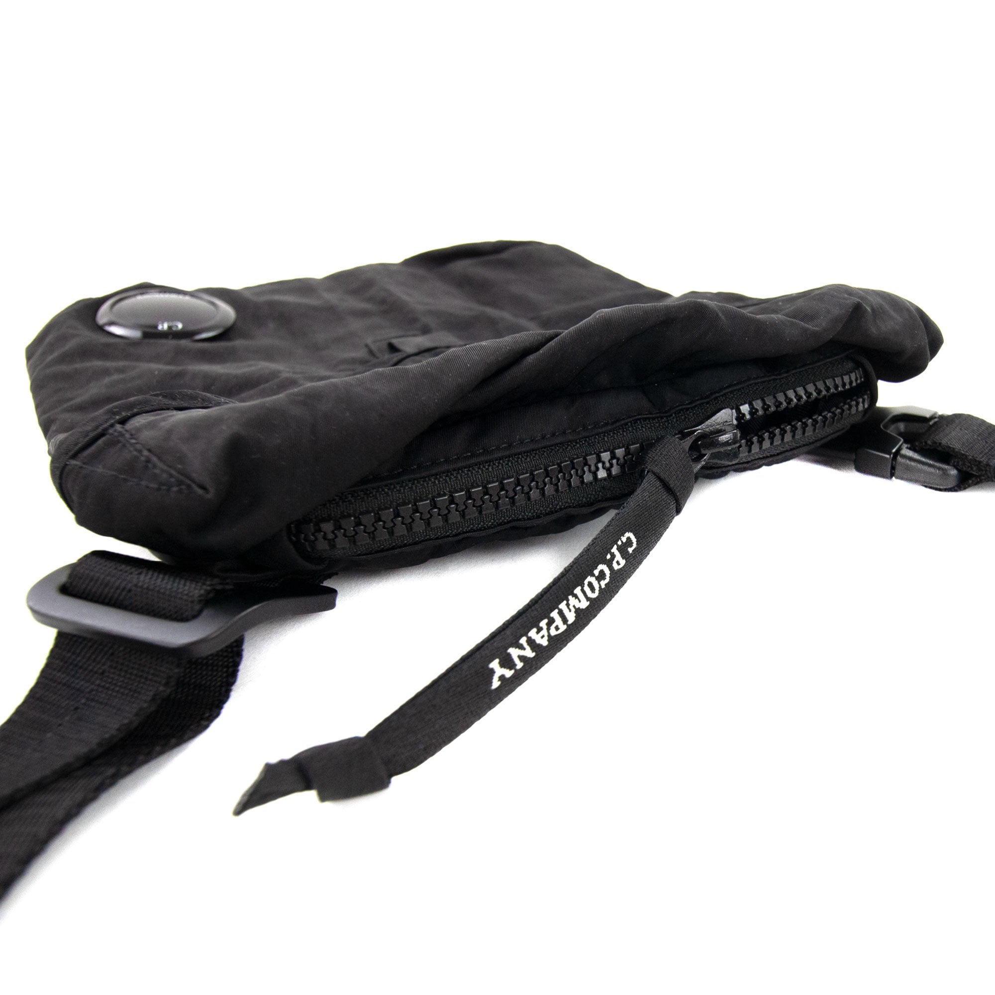 Cp Company Nylon B Garment Dyed Crossbody Lens Bag Black 999