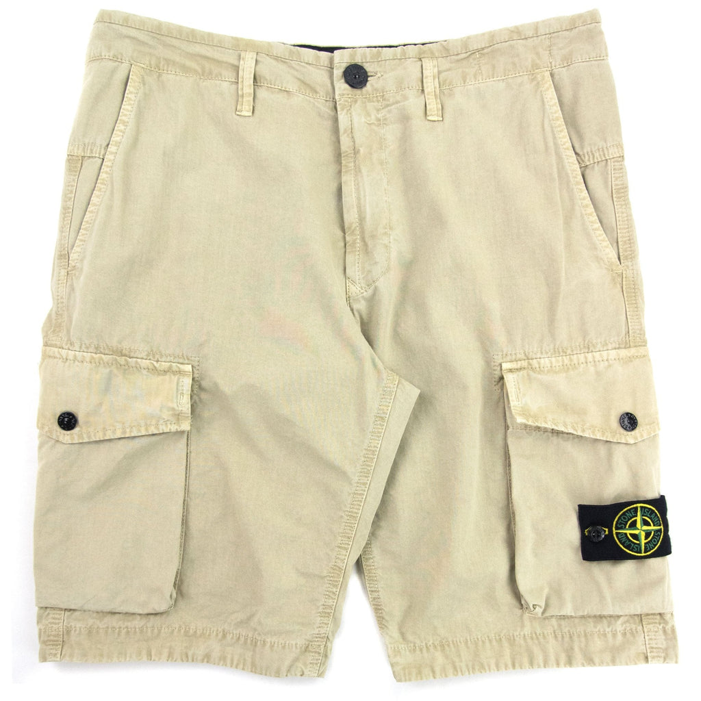 Stone Island Utility Pocket Cargo Bermuda Shorts Beige V0195