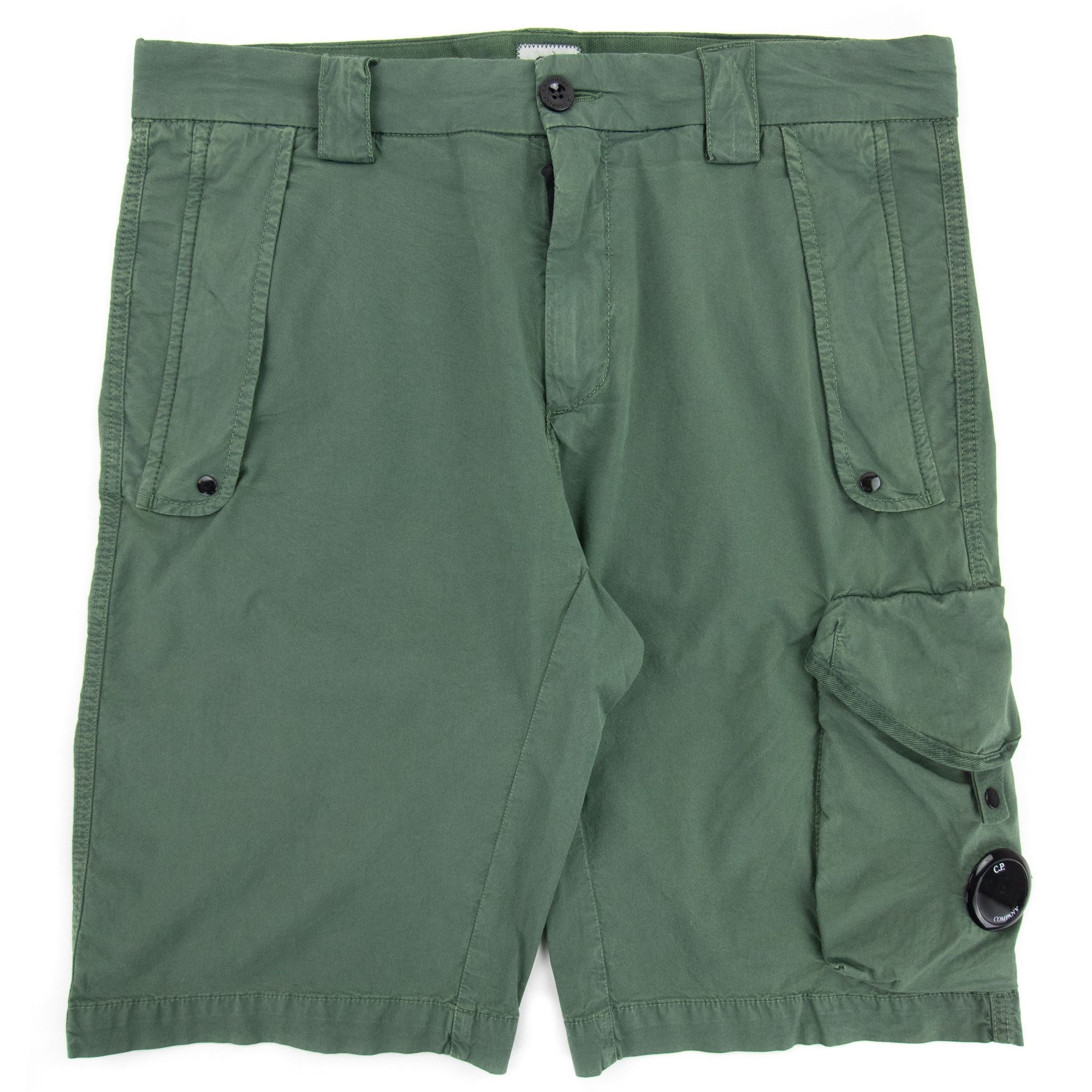 Cp Company Bermuda Cargo Lens Shorts Green 668