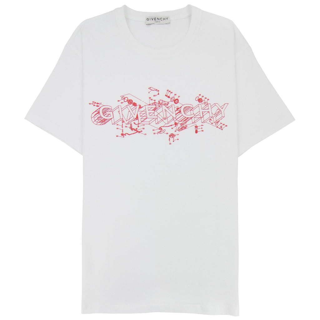 Givenchy Schematics T-shirt White