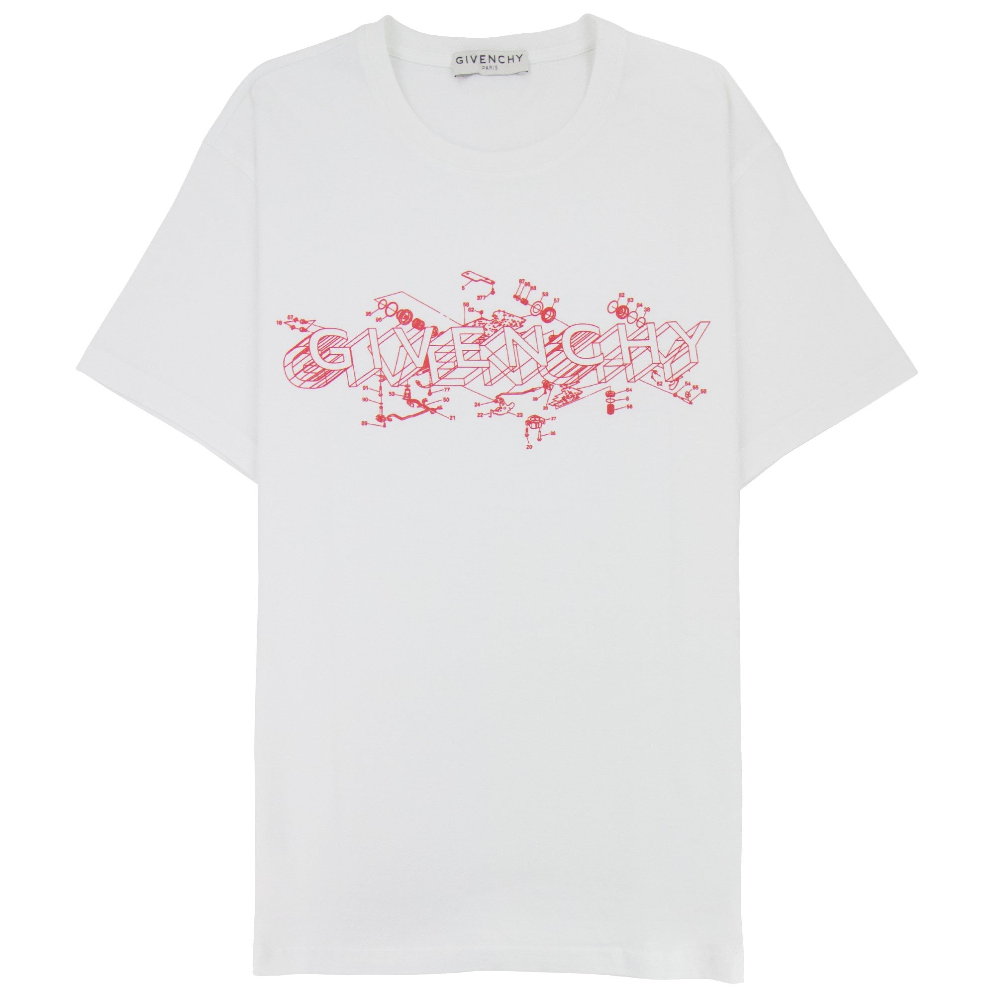 Givenchy Schematics T-shirt White