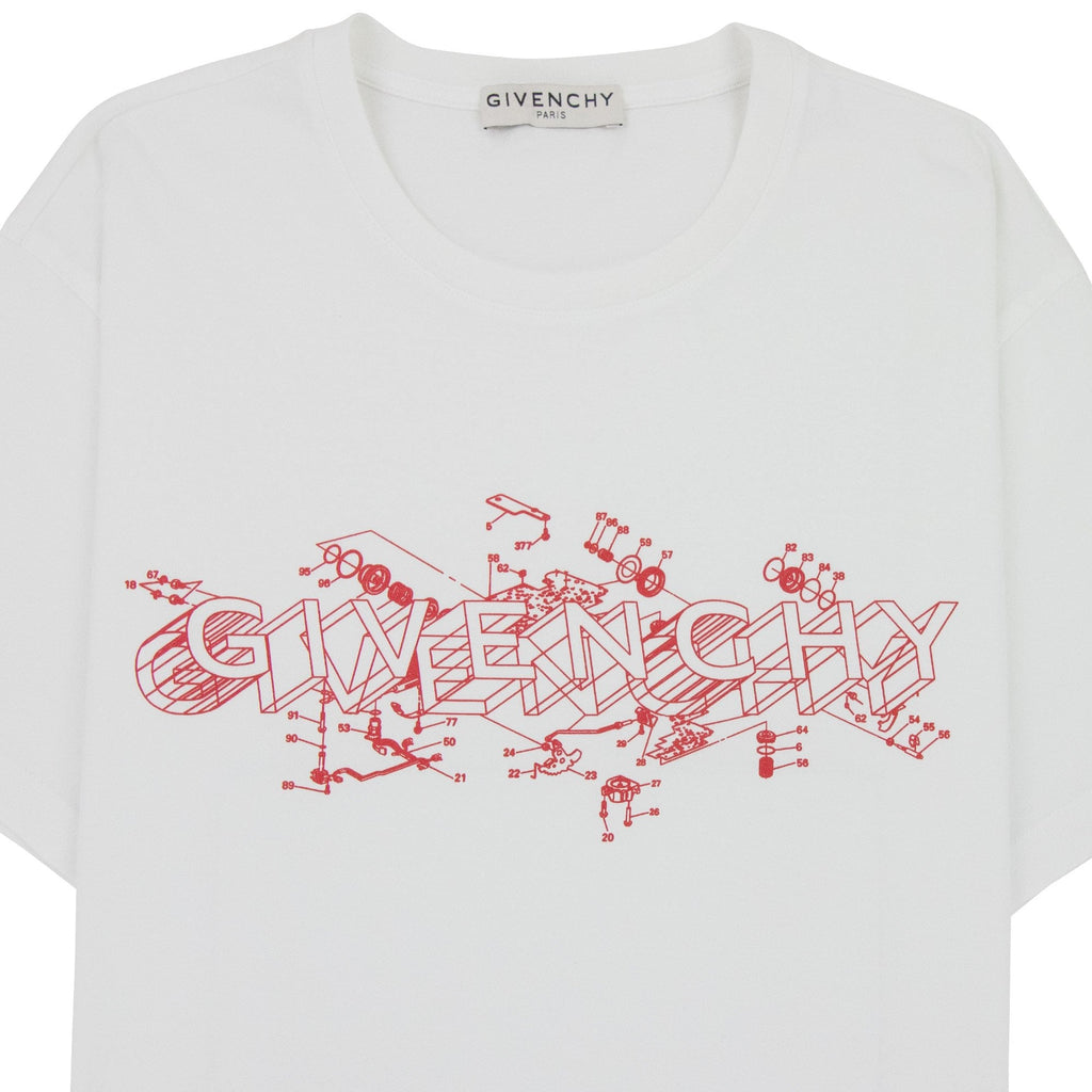 Givenchy Schematics T-shirt White
