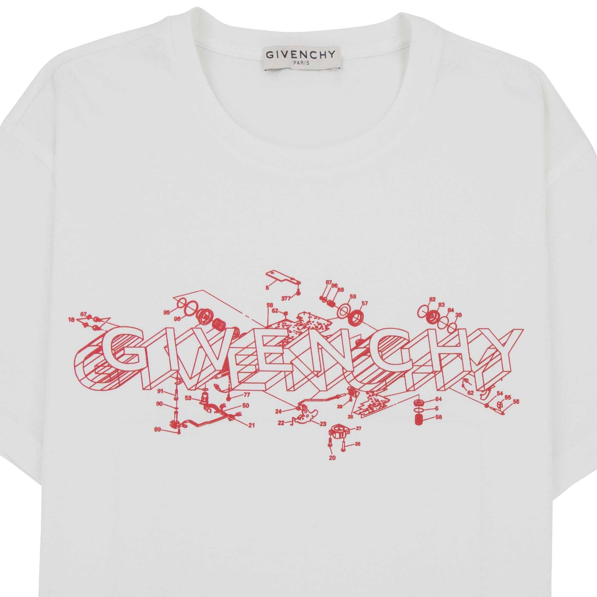 Givenchy Schematics T-shirt White