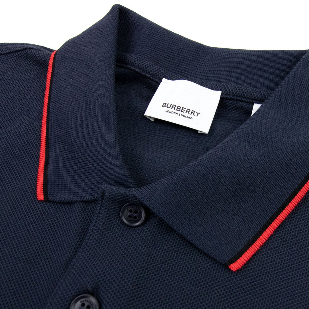 Burberry Twin Tipped Monogram Motif Polo Shirt Navy