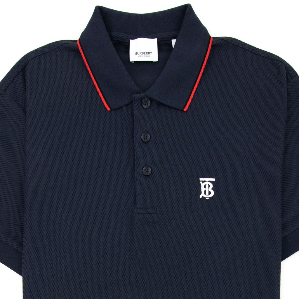 Burberry Twin Tipped Monogram Motif Polo Shirt Navy