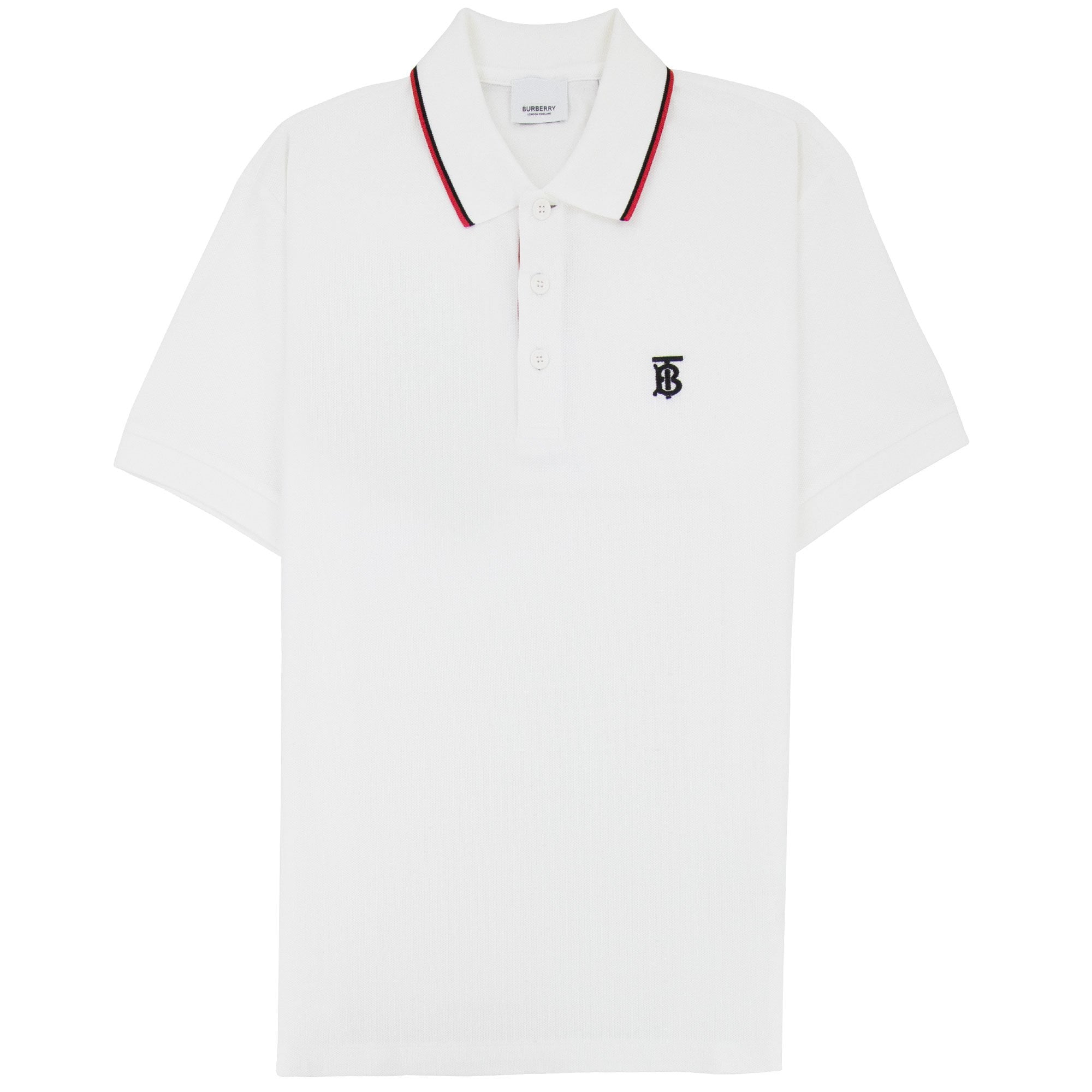 Burberry Twin Tipped Monogram Motif Polo Shirt White | ONU – Onu