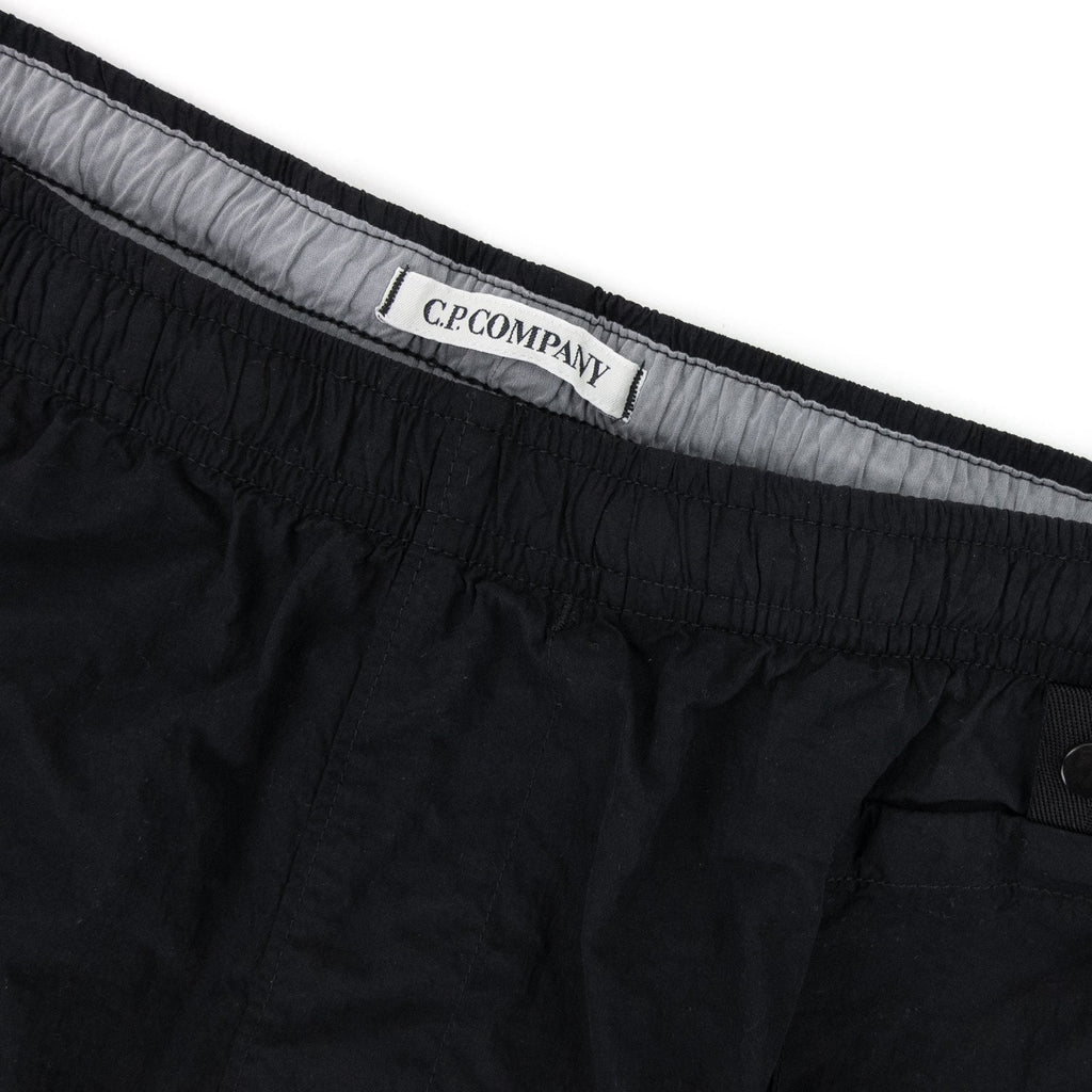 Cp Company Flatt Nylon Garment Dyed Lens Swim Shorts Black 999