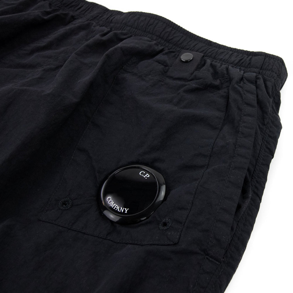 Cp Company Flatt Nylon Garment Dyed Lens Swim Shorts Black 999