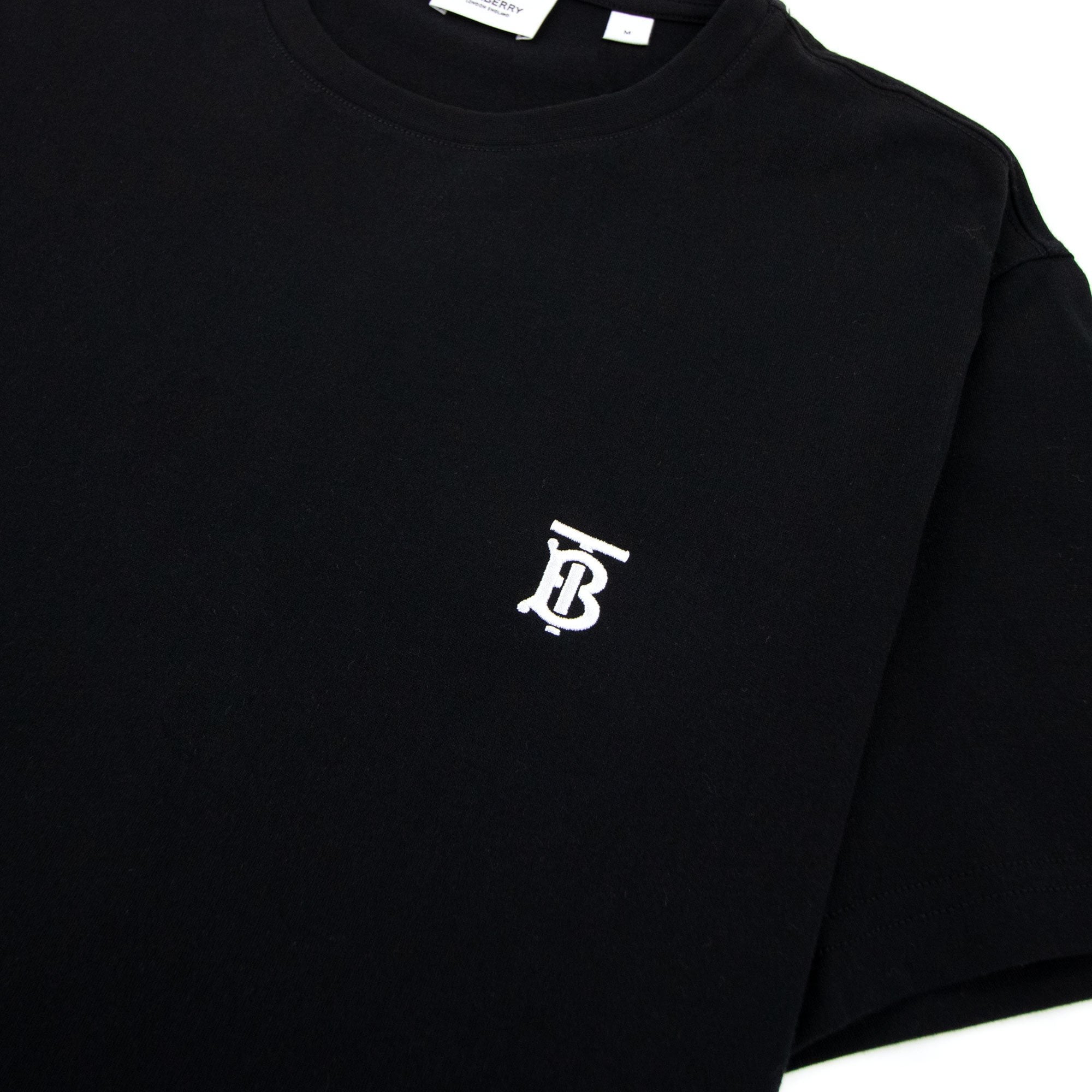 Burberry Monogram Motif Cotton T-shirt Black
