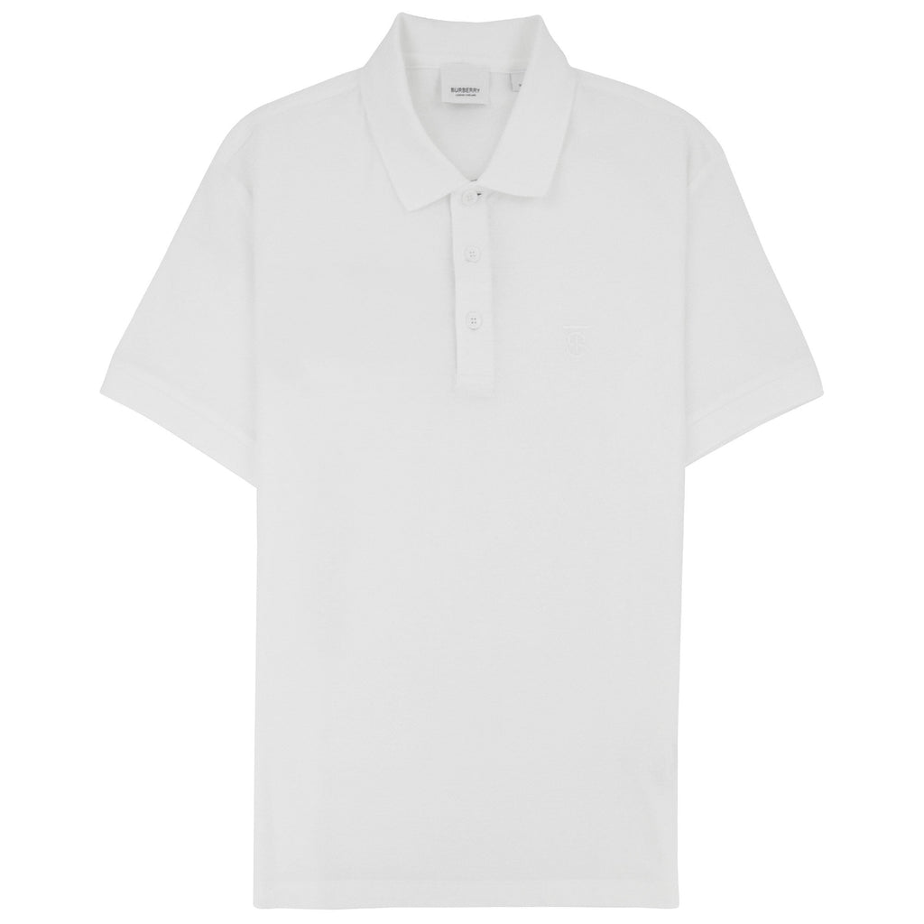 Burberry Monogram Motif Cotton Piqué Polo Shirt