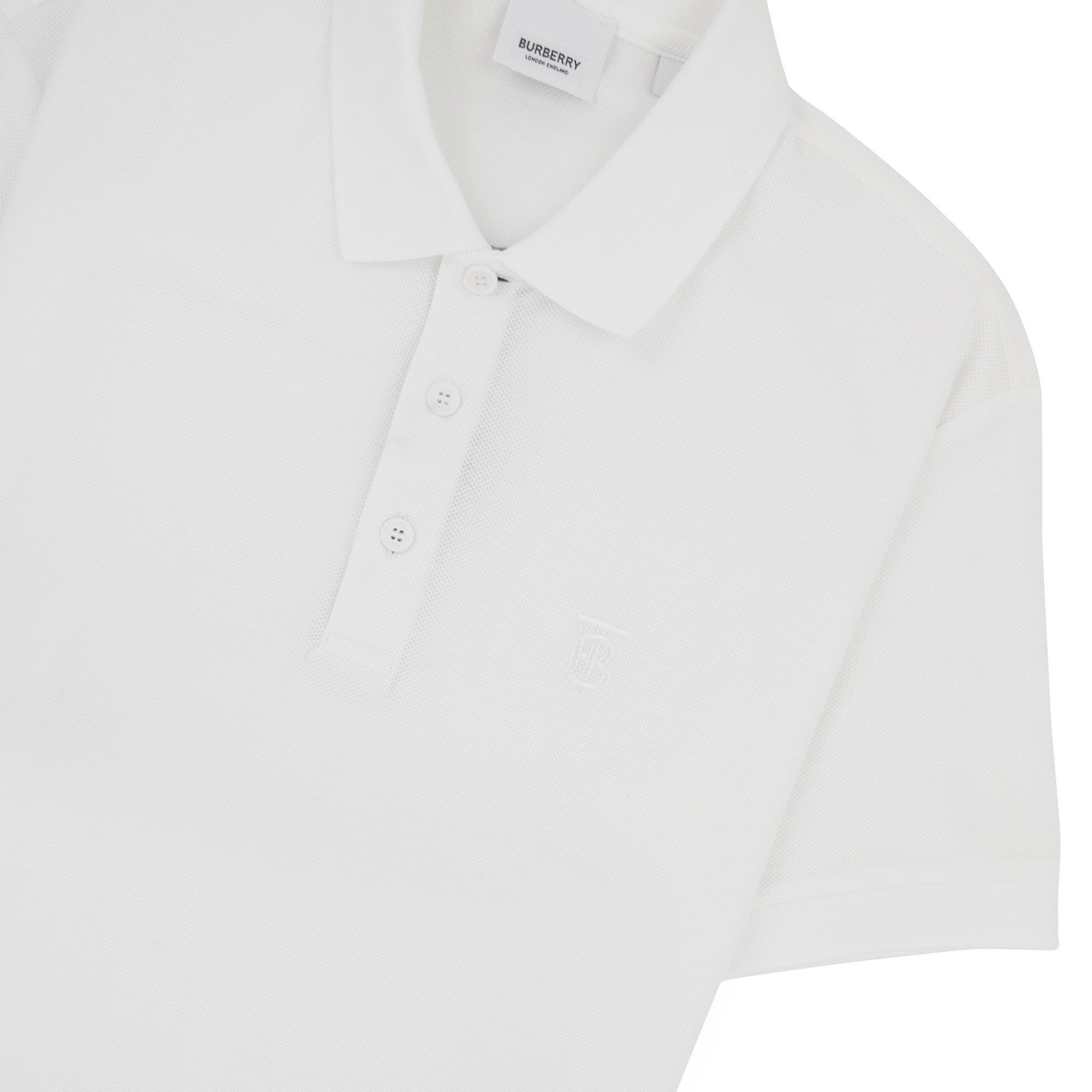 Burberry Monogram Motif Cotton Piqué Polo Shirt