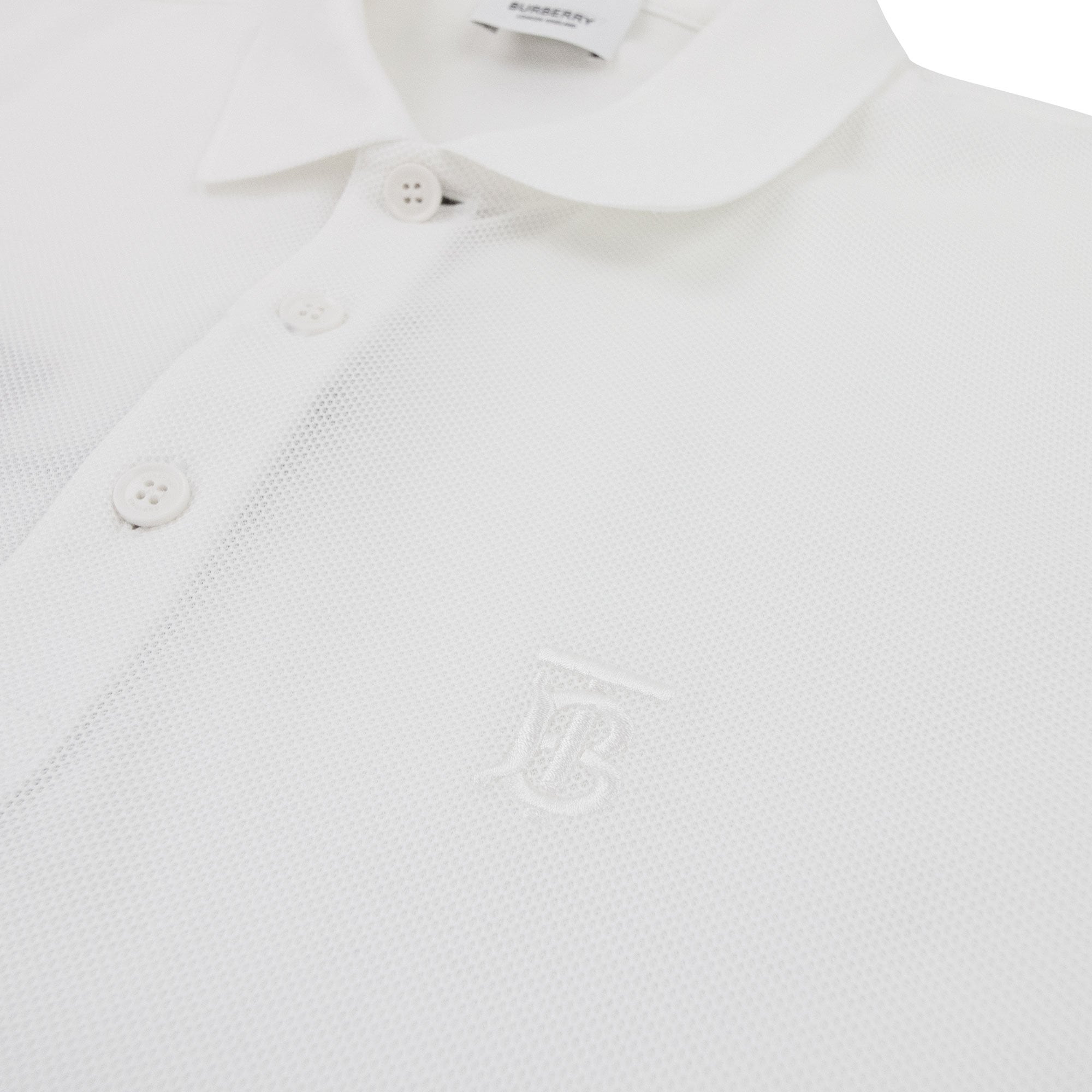 Burberry Monogram Motif Cotton Piqué Polo Shirt