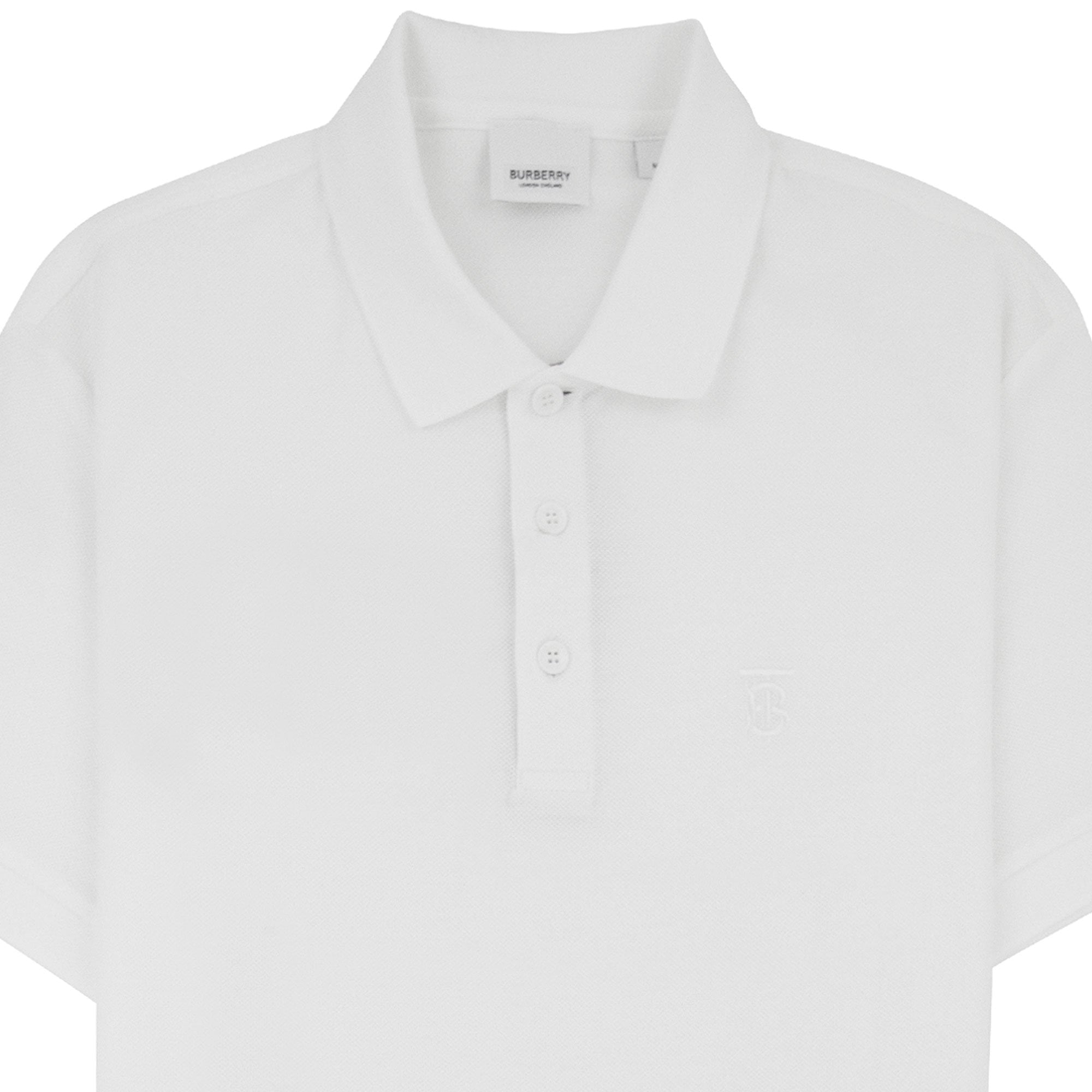 Burberry Monogram Motif Cotton Piqué Polo Shirt