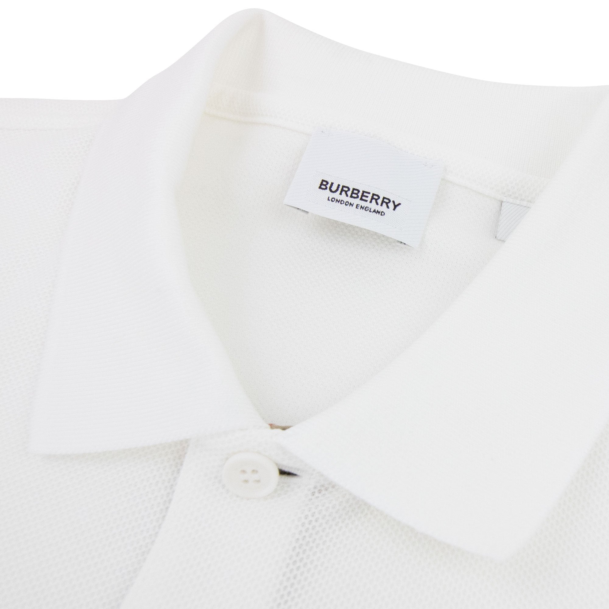 Burberry Monogram Motif Cotton Piqué Polo Shirt