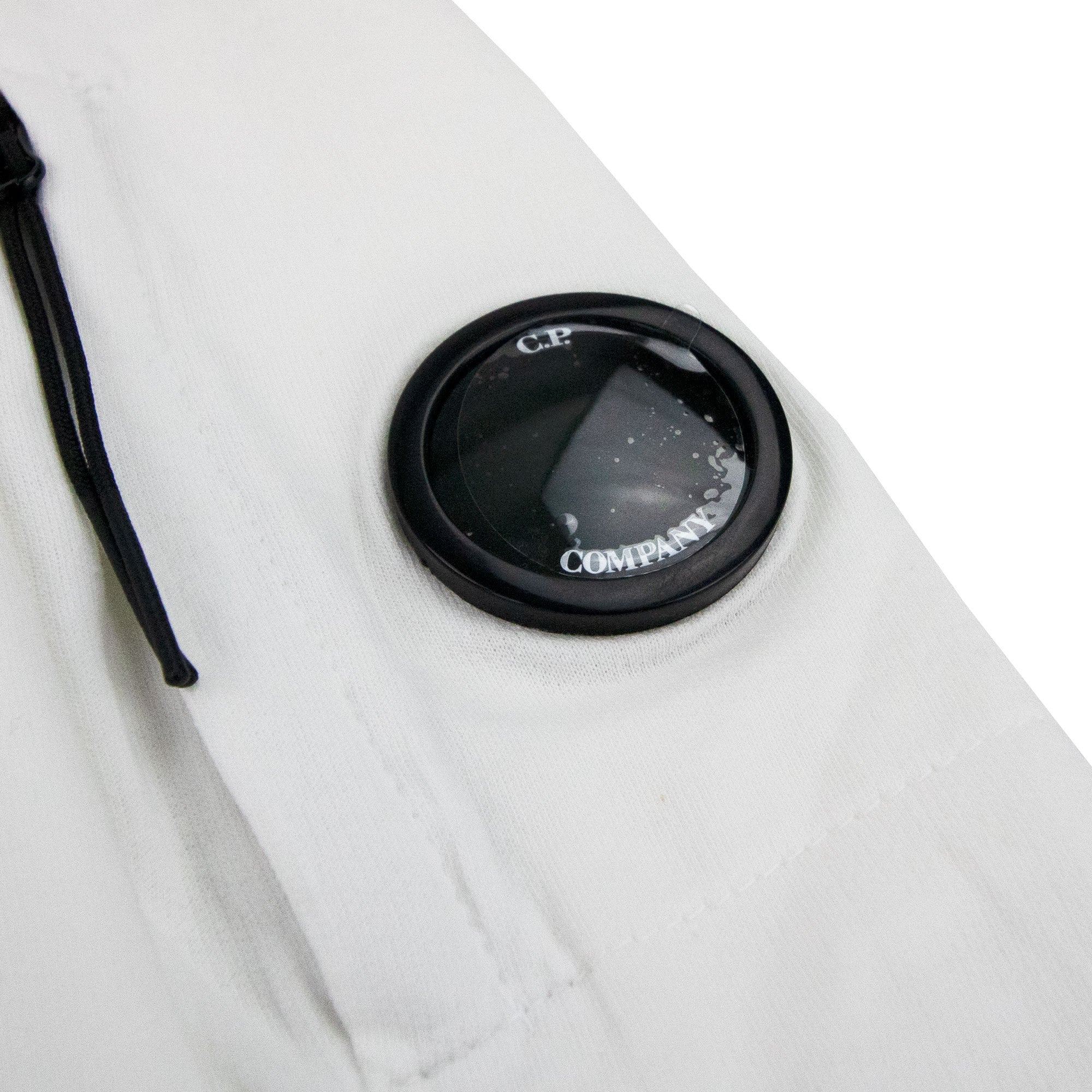 Cp Company Half Zip Arm Lens Sweatshirt White 112