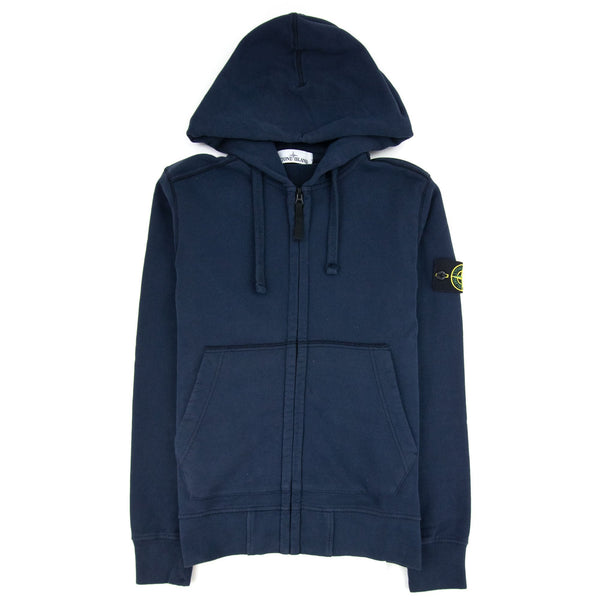 Stone Island 60220 Zip Up Hoodie 60220 Navy Blue V0028 | ONU – Onu