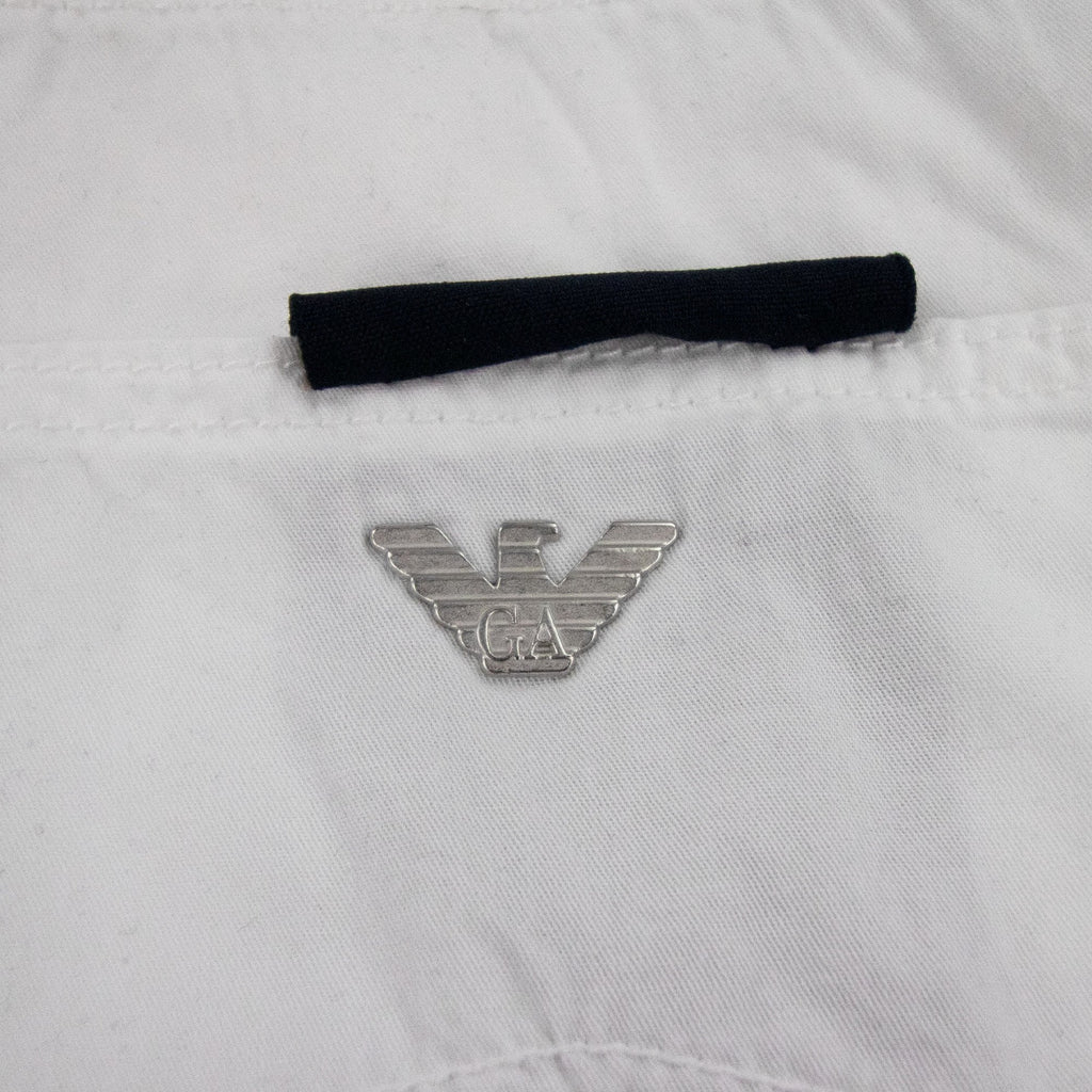 Armani Jeans Gabardine Stretch Bianco Ottico
