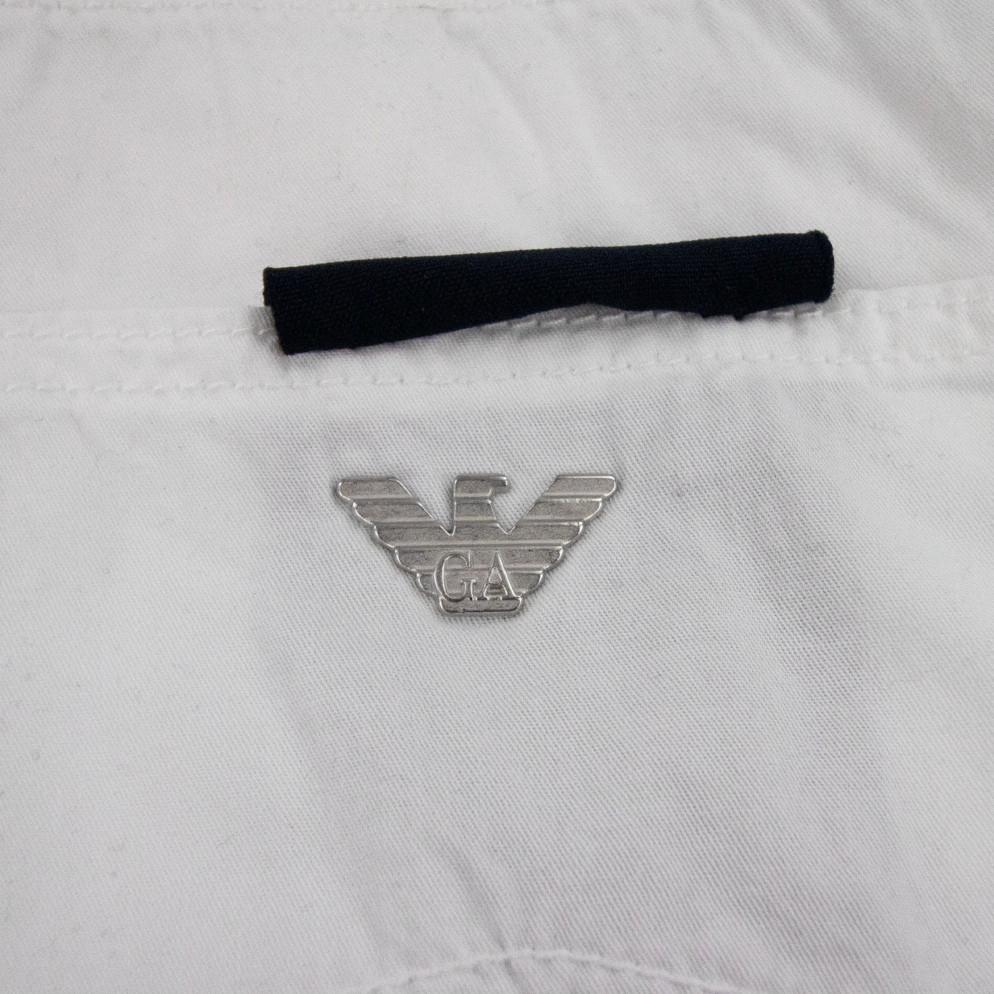 Armani Jeans Gabardine Stretch Bianco Ottico