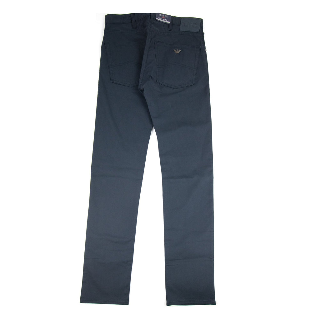 Armani Jeans Gabardine Stretch Navy Blue 95