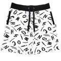Moschino Swim Logo Script Shorts White