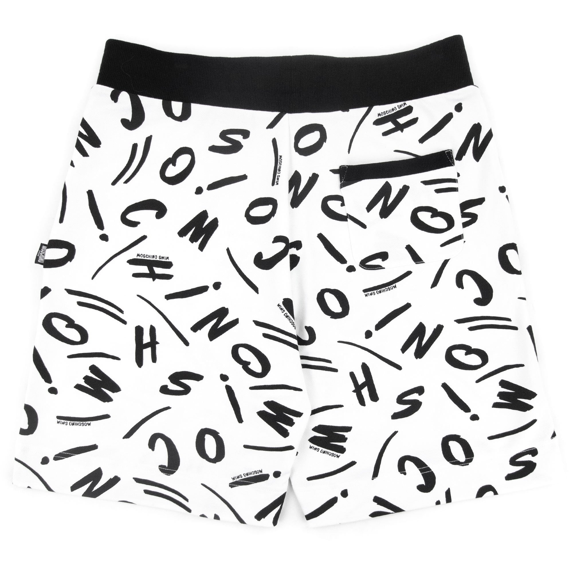 Moschino Swim Logo Script Shorts White