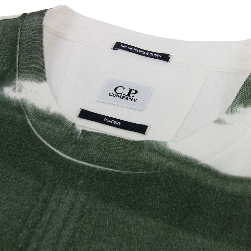 Cp Company Metropolis Digital Print T Shirt Green 668