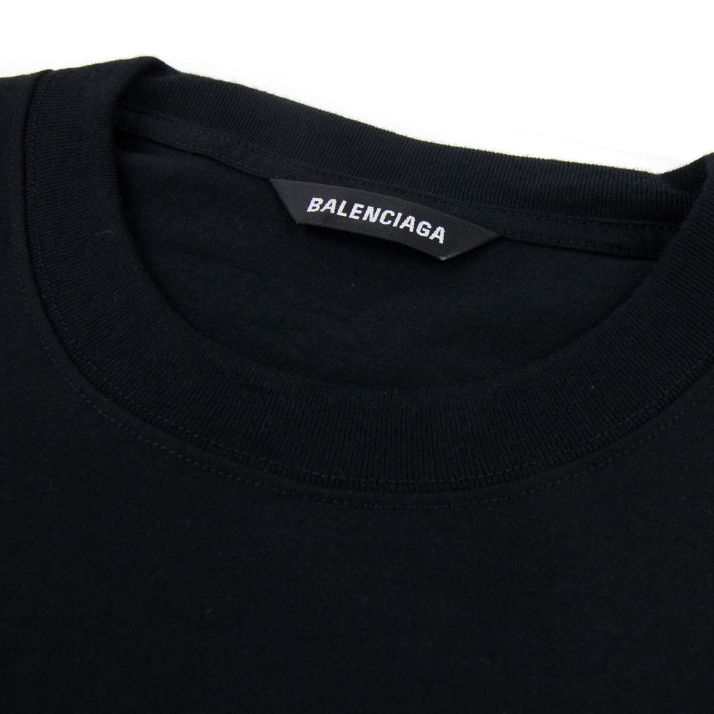 Balenciaga Languages Medium Fit T-shirt Black
