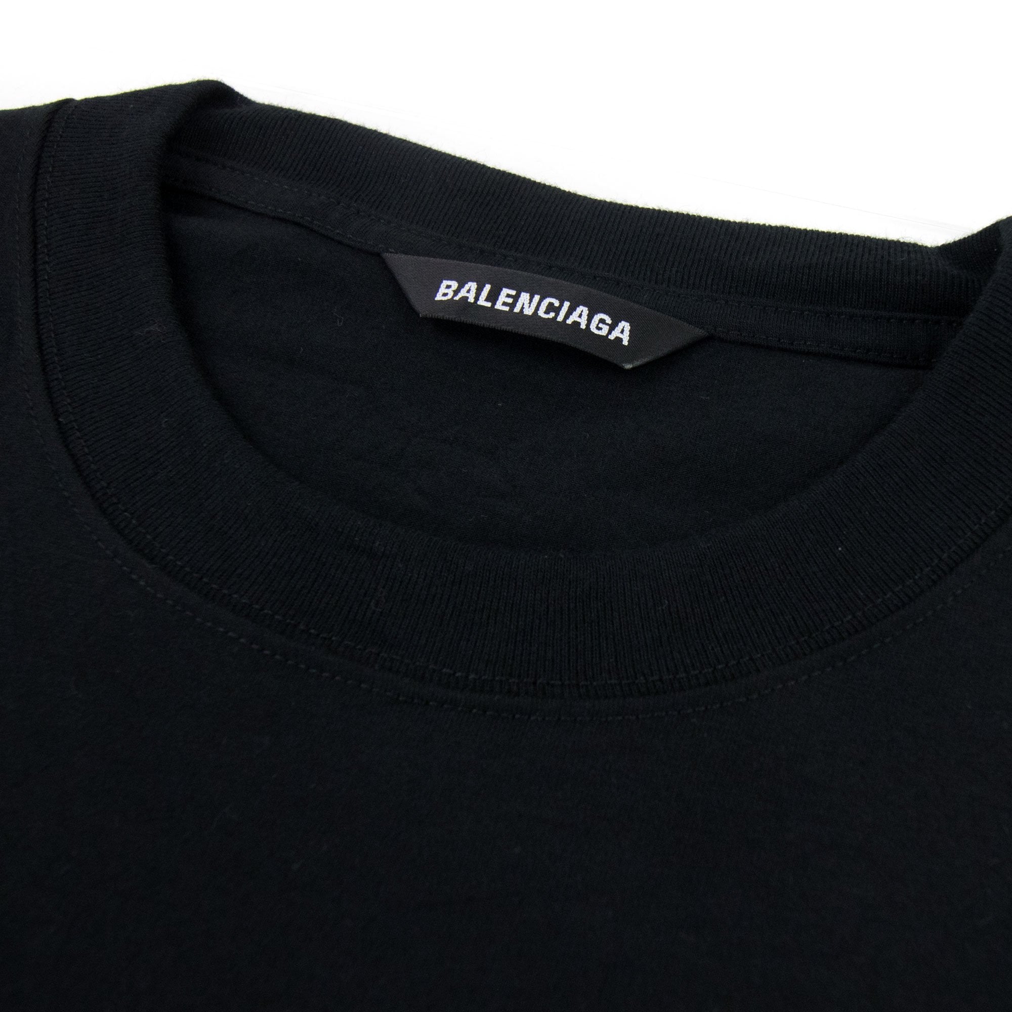 Balenciaga Languages Medium Fit T-shirt Black
