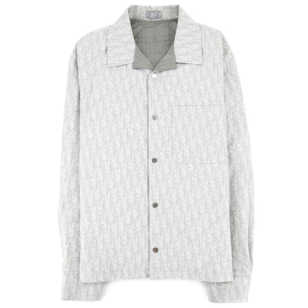 Christian Dior Dior Oblique Jacquard Overshirt Light Grey - MEN