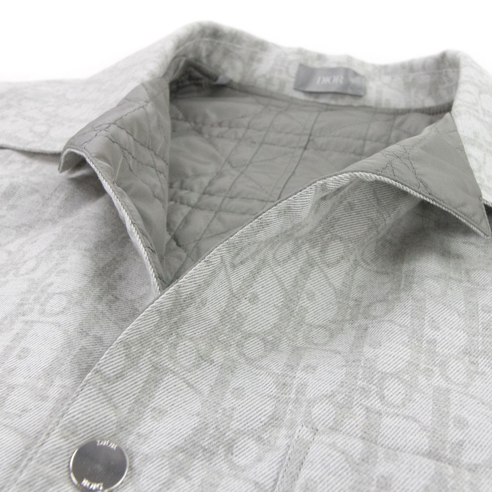 Christian Dior Dior Oblique Jacquard Overshirt Light Grey