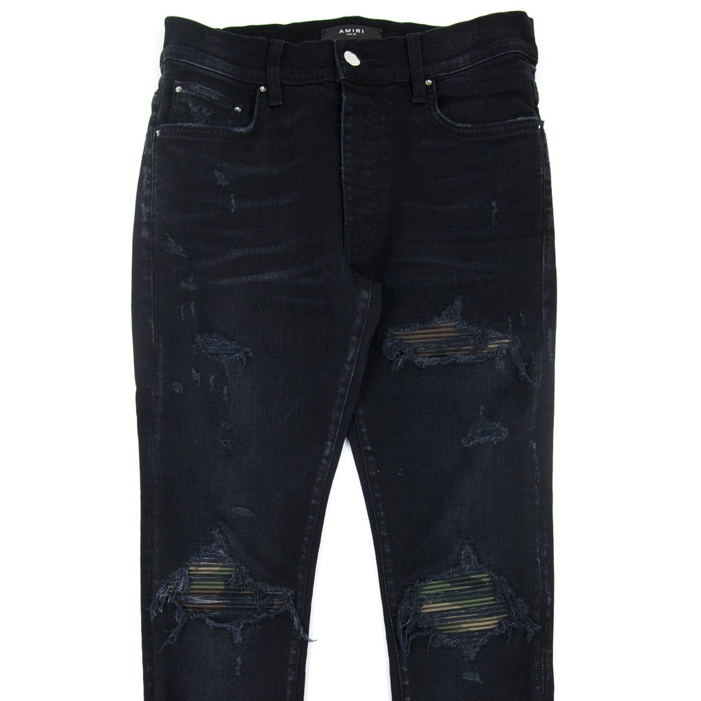 Amiri Mx1 Camo Jeans Antique Black